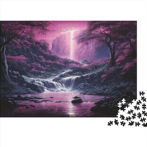 Waldkaskade Puzzle 1000 Teile Puzzle Für Erwachsene Und Kinder Ab 14 Jahren Puzzel 1000pcs (75x50cm) von ATBNBNUIE