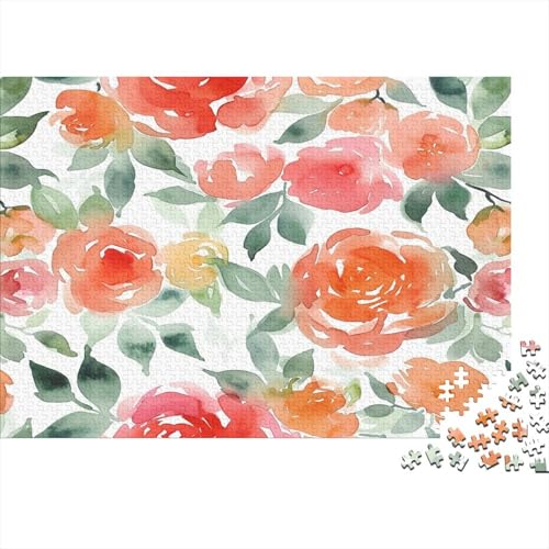 Watercolor Blumes Puzzle 1000 Teile Puzzle Für Erwachsene Und Kinder Ab 14 Jahren Puzzel 1000pcs (75x50cm) von ATBNBNUIE