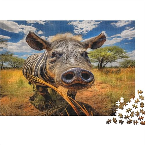 Wildschwein Puzzle 1000 Teile Erwachsener Kniffel Spaß Für Die Ganze Familie - Abwechslungsreiche 1000 Puzzleteilige Motive Puzzle Erwachsene, Puzzel 1000pcs (75x50cm) von ATBNBNUIE