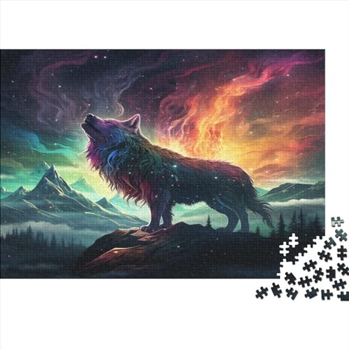 Wolf 1000 Stück Puzzle Für Erwachsene 1000 Stück Puzzle Für Erwachsene-Crazy Süßigkeiten-1000 Stück Puzzle Große Puzzles Kinder Lernspiel Spielzeug Geschenk Puzzel 1000pcs (75x50cm) von ATBNBNUIE