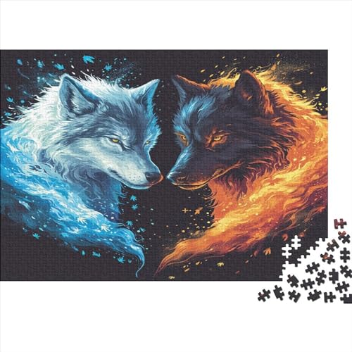 Wolf Puzzle 1000 Teile Erwachsener Kniffel Spaß Für Die Ganze Familie - Abwechslungsreiche 1000 Puzzleteilige Motive Puzzle Erwachsene, Puzzel 1000pcs (75x50cm) von ATBNBNUIE