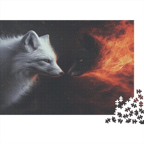 Wolf Puzzle 1000 Teile Erwachsener Kniffel Spaß Für Die Ganze Familie - Abwechslungsreiche 1000 Puzzleteilige Motive Puzzle Erwachsene, Puzzel 1000pcs (75x50cm) von ATBNBNUIE