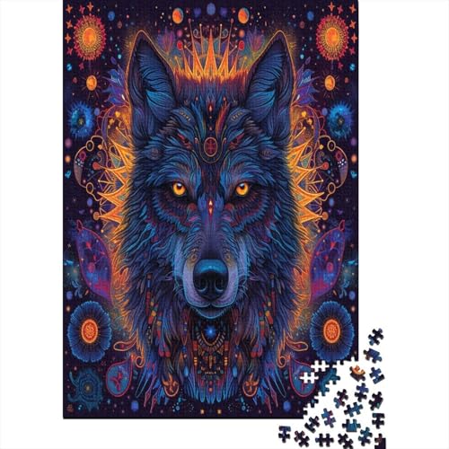 Wolf Puzzle 1000 Teile Erwachsener Kniffel Spaß Für Die Ganze Familie - Abwechslungsreiche 1000 Puzzleteilige Motive Puzzlespiel Erwachsene, Puzzel 1000pcs (75x50cm) von ATBNBNUIE