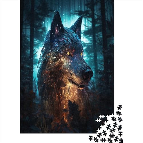 Wolf Puzzlespiel 1000 Teile Puzzles Für Erwachsene Lernspiel Herausforderung Spielzeug 1000 Teile Puzzles Für Erwachsene Kinder Erwachsenen Puzzlespiel Puzzel 1000pcs (75x50cm) von ATBNBNUIE