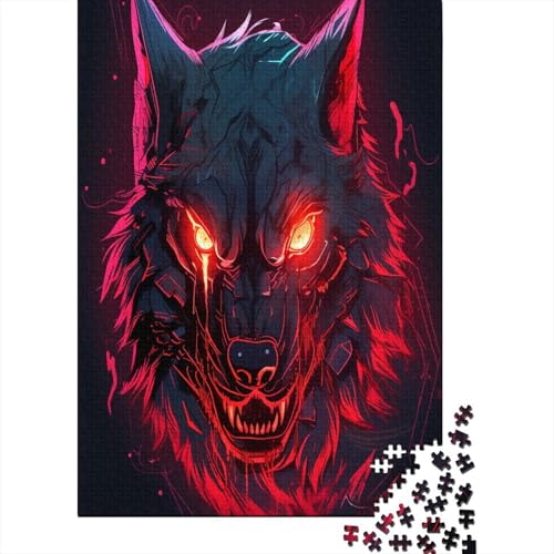 Wolf Puzzlespiel 1000 Teile Puzzles Für Erwachsene Lernspiel Herausforderung Spielzeug 1000 Teile Puzzles Für Erwachsene Kinder Erwachsenen Puzzlespiel Puzzel 1000pcs (75x50cm) von ATBNBNUIE