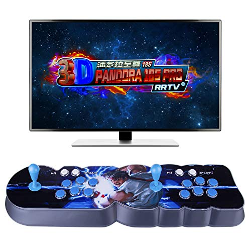 ATHUAH ATHUAH Arcade-Spielekonsole, Arcade, 8000 in 1, Arcade, Retro, WLAN, HD, mit Dual-Joystick, UK-Stecker von ATHUAH