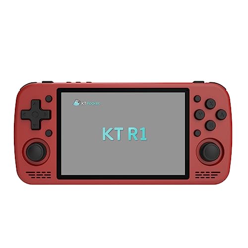 ATHUAH ATHUAH KTR1 G99 Android-Handheld-Spielkonsole, 8 G + 256 G Retro-Arcade, 11,4 cm IPS-Bildschirm, Mini-Retro-Handheld-Spielkonsole für Kinder und Erwachsene, Rot von ATHUAH