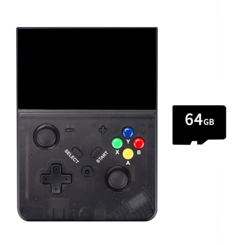 ATHUAH ATHUAH M18 Handheld-Spielekonsole, eingebaute 20.000 Spiele, 10,9 cm LCD-Scren, Retro-Arcade-Spielekonsolen für Kinder und Erwachsene, mit RK3566 CPU, Linux RetroArch Emuelec 4.3 System-64G, von ATHUAH