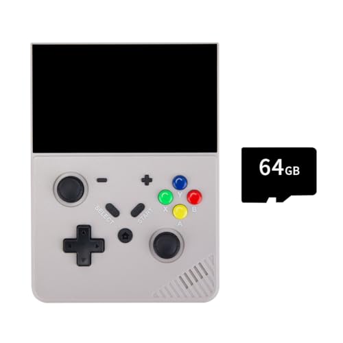 ATHUAH ATHUAH M18 Handheld-Spielekonsole, eingebaute 20.000 Spiele, 10,9 cm LCD-Scren, Retro-Arcade-Spielekonsolen für Kinder und Erwachsene, mit RK3566 CPU, Linux RetroArch Emuelec 4.3 System-64G, von ATHUAH