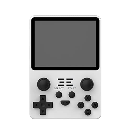 ATHUAH ATHUAH Powkiddy RGB20S Handheld-Spielekonsole, 3,5 Zoll, IPS, volle Passform, Retro-Spielekonsole, integrierte 20.000 Spiele, 16 G + 128 G (Weiß) von ATHUAH