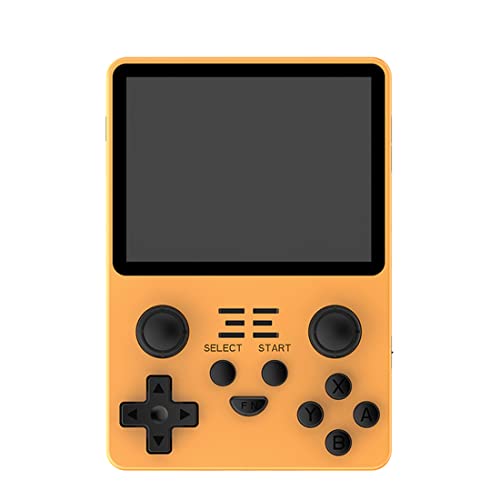 ATHUAH ATHUAH Powkiddy RGB20S Handheld-Spielekonsole, 3,5 Zoll, IPS, volle Passform, Retro-Spielekonsole, integrierte 20.000 Spiele, 16G+128G (Gelb) von ATHUAH