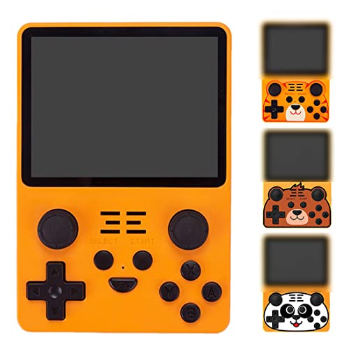 ATHUAH ATHUAH Powkiddy RGB20S Handheld-Spielkonsole, integrierte 10000 Spiele, 16 G + 32 G, Retro-Arcade mit 4 Aufklebern, Open-Source-Arkos-System, 3500 mAh Akku, 3,5 Zoll tragbare Spielkonsolen für von ATHUAH