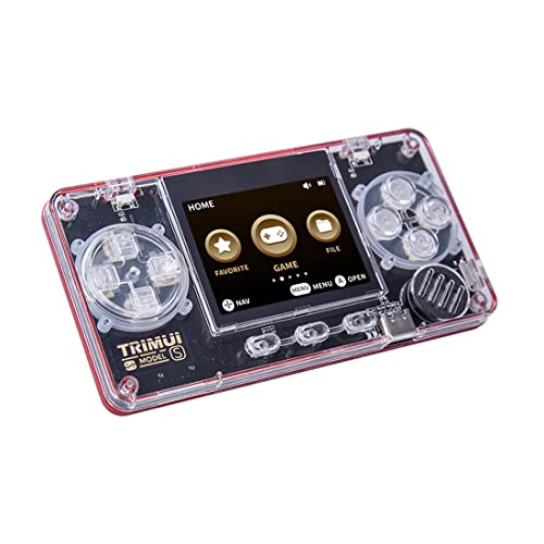 ATHUAH ATHUAH Powkiddy Trimui A66 Mini-Handheld-Spielkonsole, integrierte 5000 Spiele, 5,1 cm Bildschirm, 32 G, tragbare Retro-Arcade-Spielkonsole mit ARM628-Prozessor, Geschenk für Kinder, von ATHUAH