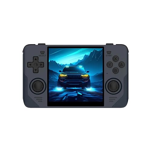 ATHUAH Powkiddy RGB30 Handheld Spielkonsole Retro Arcade mit 20000 Spielen 4 Zoll HD IPS, RK3566 CPU, JELOS System, Integriertes 5G WiFi/Bluetooth-16+128G Weiß von ATHUAH