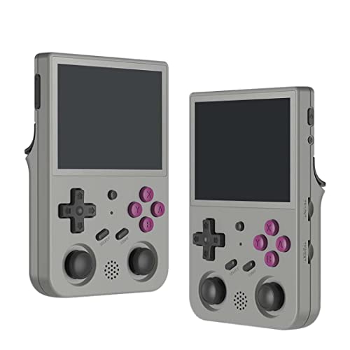 ATHUAH RG353V Handheld-Spielkonsole, integrierte 25000 Spiele, 128 G Speicher, 8,9 cm Retro-Arcade-Spielkonsole für Kinder und Erwachsene, unterstützt WiFi-Bluetooth, Bildschirm Touch, von ATHUAH