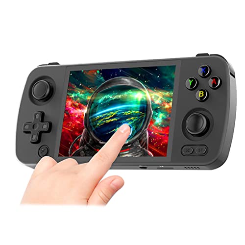 ATHUAH RG405M Handheld Spielkonsole Eingebaute 3000 Spiele, 4 Zoll HD IPS Retro Arcade Video Gaming Konsole Unterstützung WiFi, Bluetooth, 128G TF-Karte 4000mAh Akku, T618 64-Bit Aluminiumkörper von ATHUAH