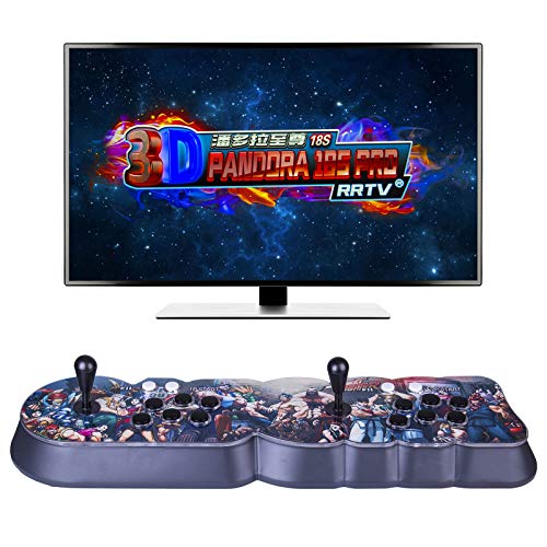 ATHUAH Spielekonsole ATHUAH Pandoras Box Arcade 3D, 8000 Spiele in 1 Spielekonsole, Retro Spielekonsole, Videospielkonsole, unterstützt 4 Spieler, PC/TV/PS3/HDMI von ATHUAH