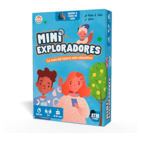 ATM Gaming Mini Exploradres – Lernspiel für Kinder von 3 bis 6 Jahren – Lernen, Kreativität und Phantasie – Spaß ohne Bildschirme – Englisch Lernen – originelles Geschenk für Kinder von ATM Gaming