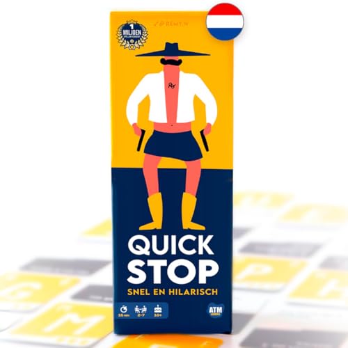 QUICKSTOP – Niederländische Version - Das ultimative Kartenspiel für schnelle Denker & Lachen | Familien- & Partyspiel | Ab 10 Jahren | 2–7 Spieler | 30 min QUICKSTOP – Niederländische Version - Das ultimative Kartenspiel für schnelle Denker & Lachen | Familien- & Partyspiel | Ab 10 Jahren | 2–7 Spieler | 30 min von ATM Gaming