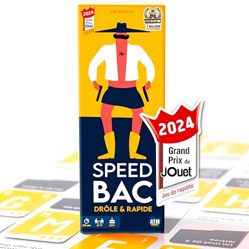 Speedbac – Gesellschaftsspiel für Familie und Freunde – perfekt für Stimmung – 2 bis 7 Spieler – Großer Preis des Spielzeugs 2024 von ATM Gaming