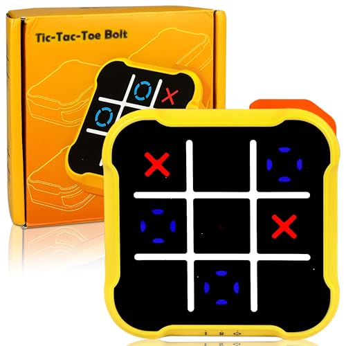 ATMWM Tic Tac Toe Spiel, Spieler Brettspiele, Tragbare 3-In-1-Puzzlespielkonsole, Big Eat Small Game Eltern Kind Interaktion Kinder Spiele, Klassisches Familien Brettspiel von ATMWM