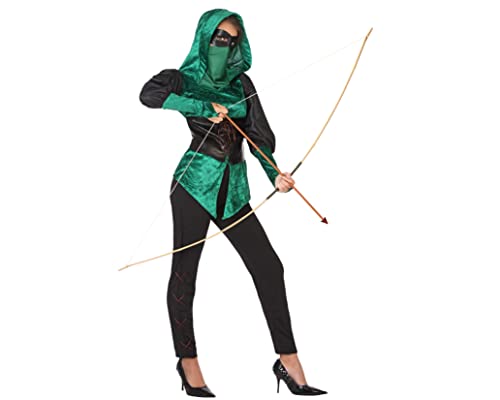 ATOSA 53922 COSTUME ARCHER WOMAN XL, Damen, Grün/Schwarz von ATOSA