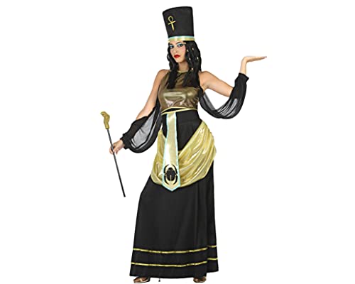 ATOSA 54442 COSTUME EGYPTIAN WOMAN XS-S, Damen, Schwarz/Gold von ATOSA