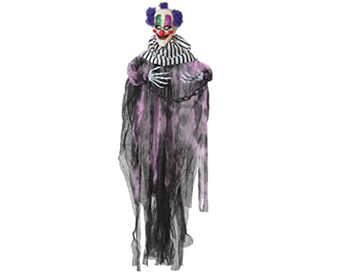 Atosa 66679 Clown Anhänger mit Licht und Sound 95 x 16 x 120 cm, Unisex, Erwachsene, bunt, 95X16X120 cm von ATOSA