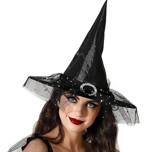 ATOSA Halloween Hexenhut, Schwarz, Unisex-Kinder, Frauen aller Altersstufen von ATOSA