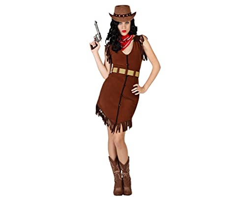 Atosa 18322 - Cowgirl Kostüm, Größe XS-S, braun von ATOSA