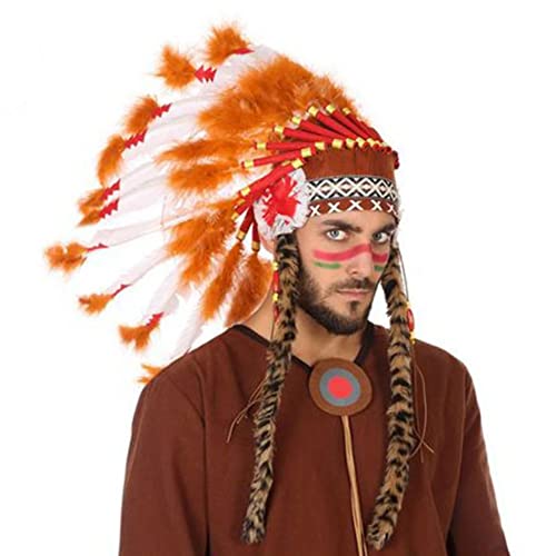 Atosa 56737 Indianer Federschmuck, Mehrfarbig, Unisex – Erwachsene von ATOSA