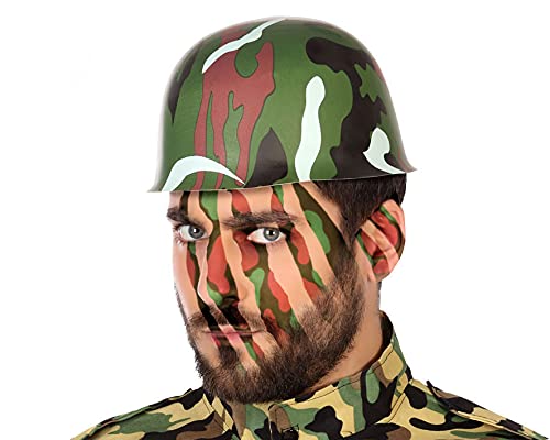 Atosa 59037 Militärhelm Camouflage, Erwachsene, Unisex, grün, Talla única von ATOSA