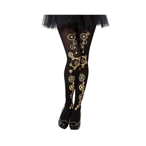 Atosa 63052 Steampunk-Strumpfhose, Unisex – Erwachsene, Solide, Schwarz, Talla única von ATOSA