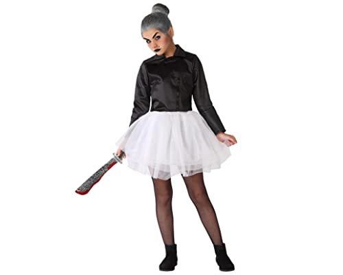 Atosa 65826 Halloween Puppenkostüm, Damen, Einfarbig, Schwarz, 7-9 ans von ATOSA