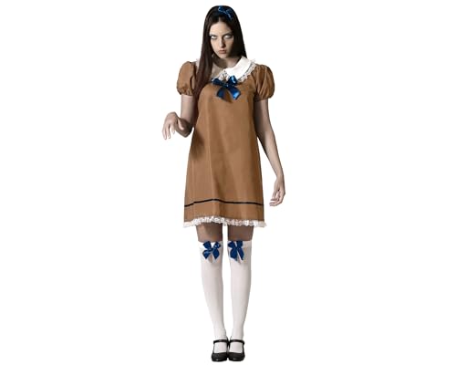 Atosa Kostüm Puppe Halloween Kleid braun Damen Erwachsene XS von ATOSA