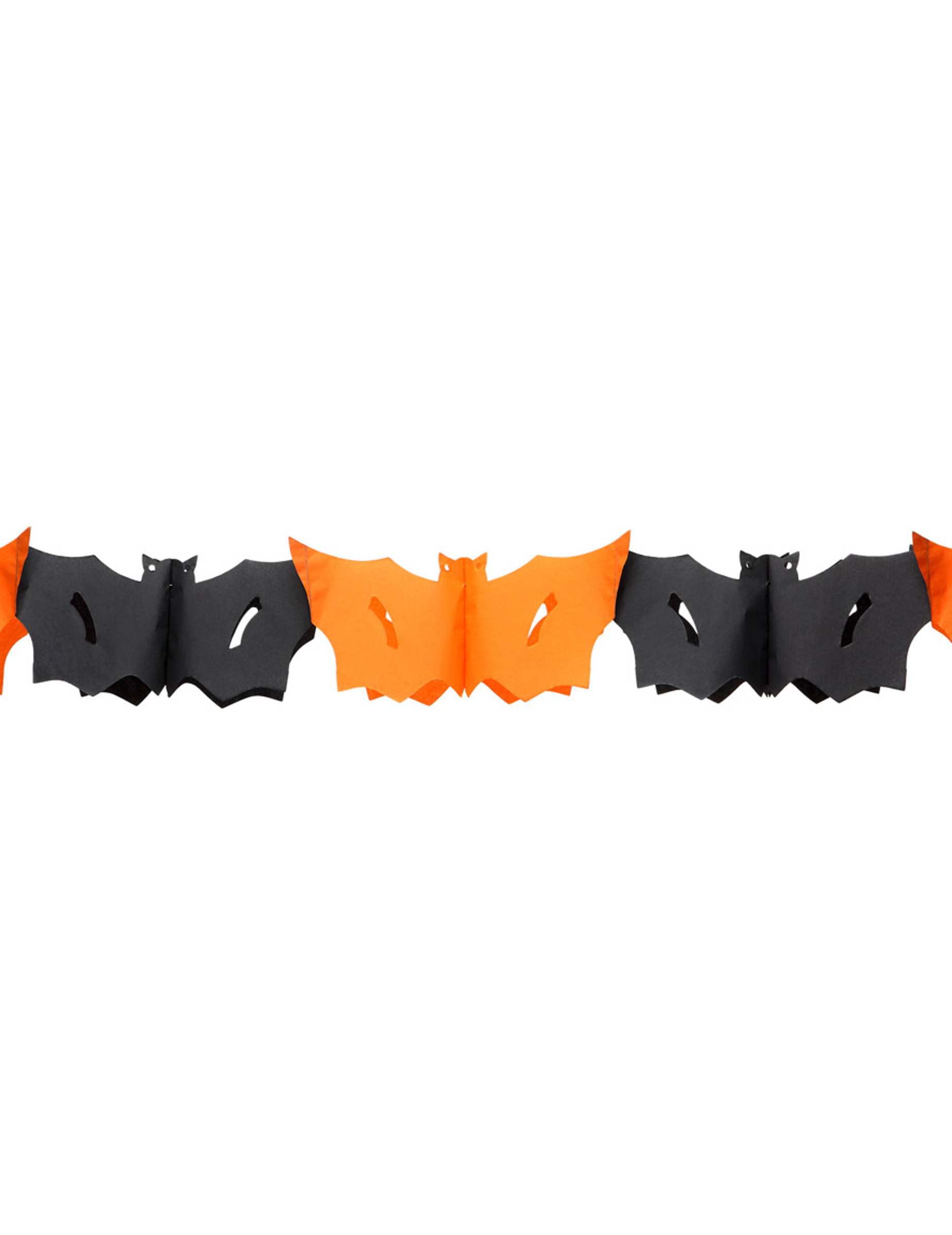 Girlande Halloween Fledermaus schwarz-orange 3 m lang von ATOSA