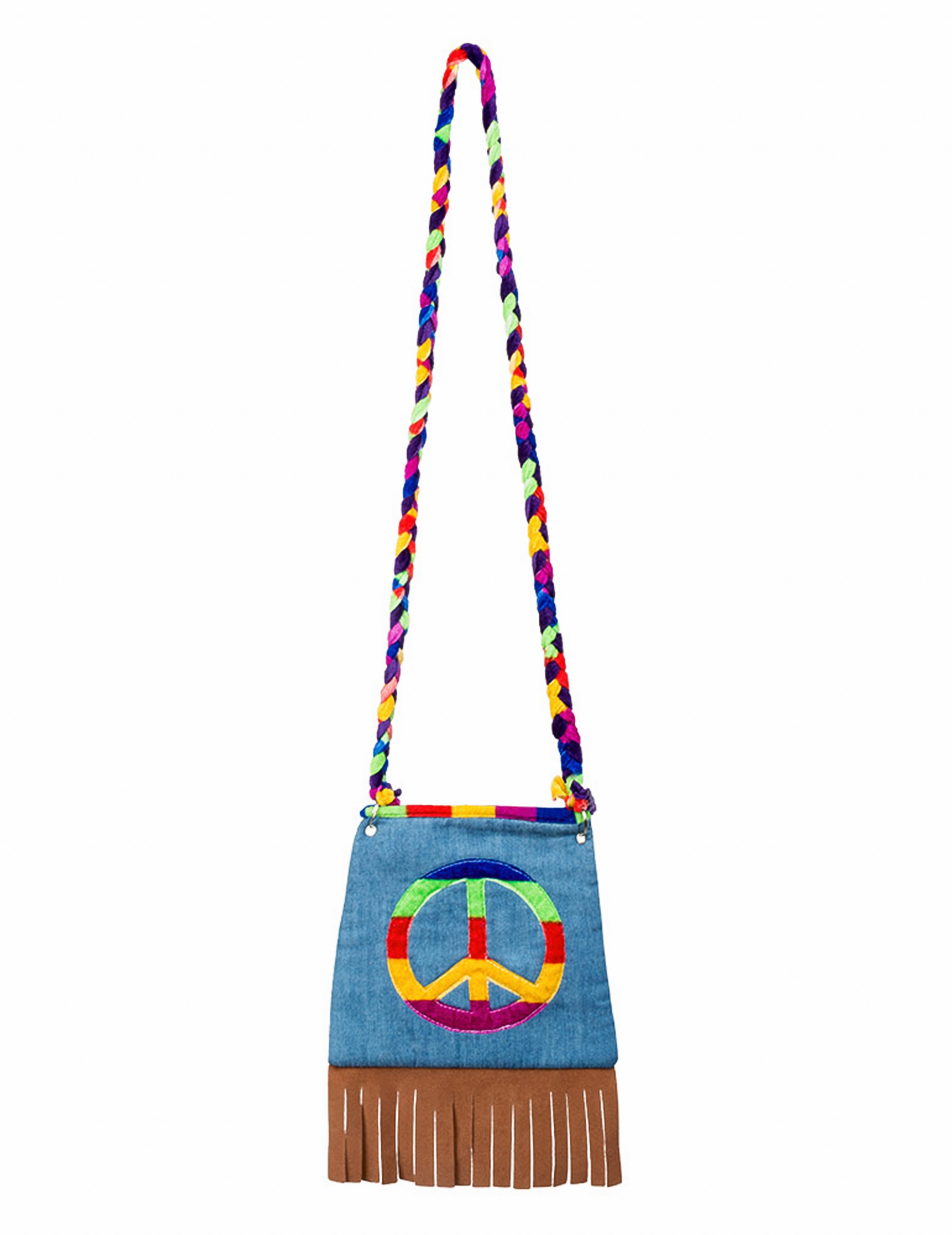 Hippie-Handtasche für Erwachsene bunt von ATOSA