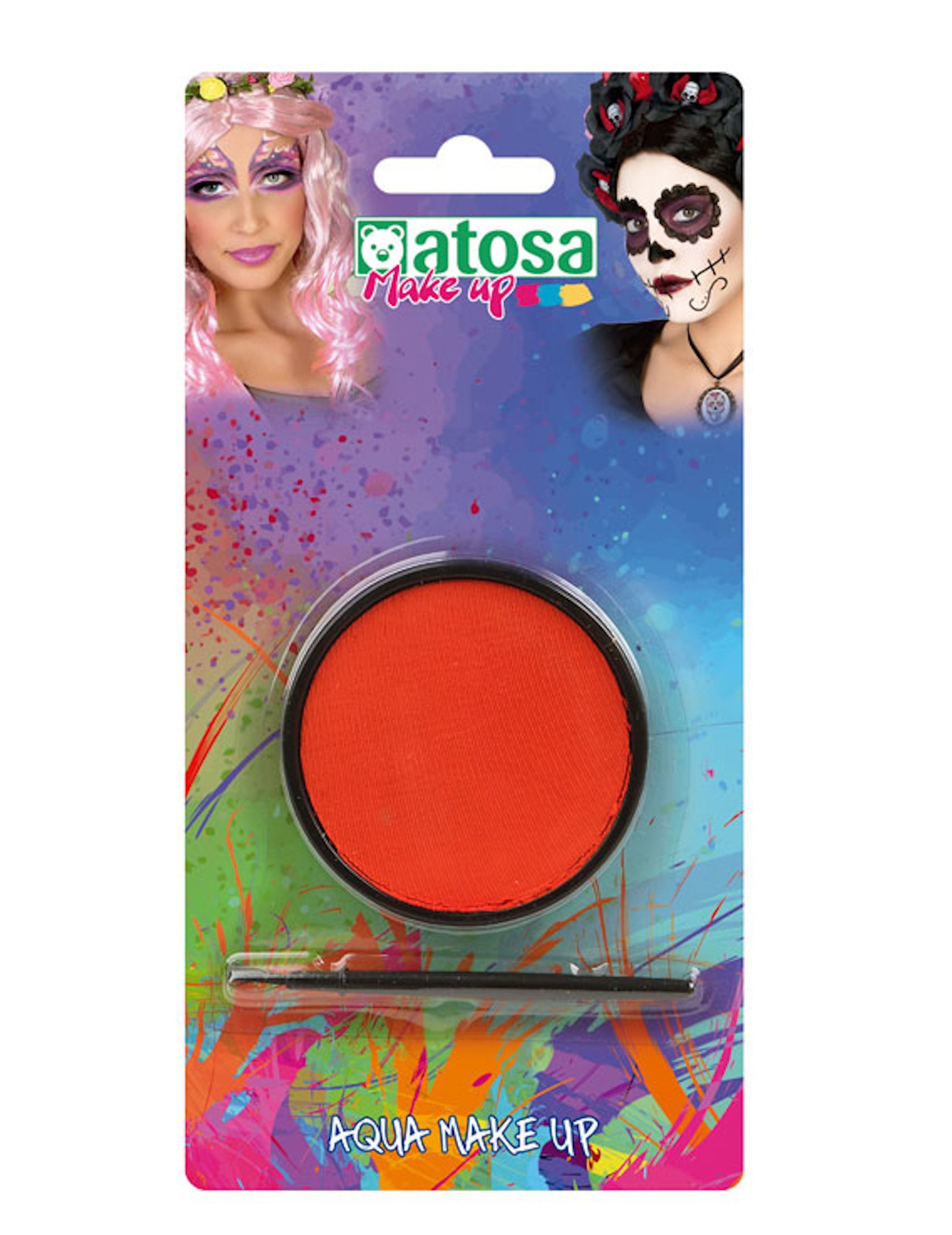 Make-up auf Wasserbasis 2-teilig orangefarben 12 g von ATOSA