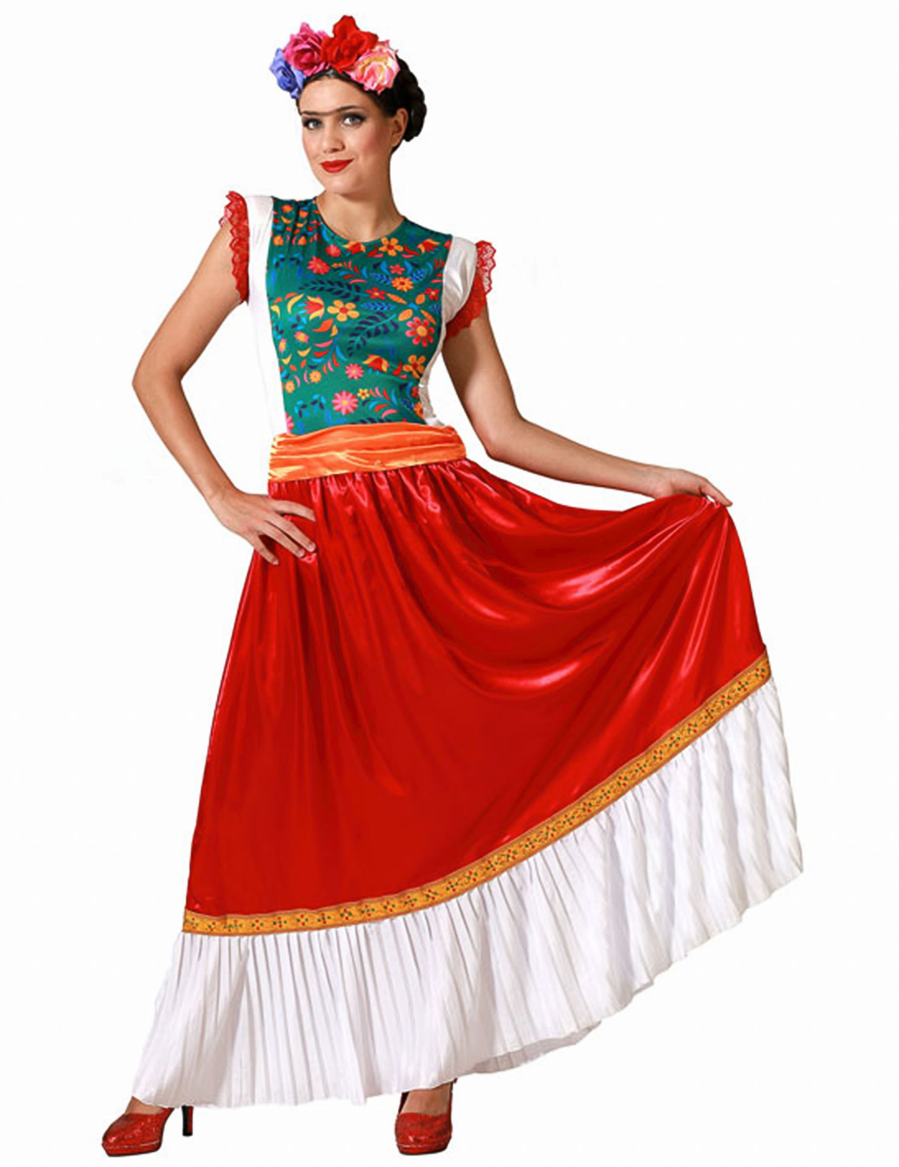 Mexiko Künstlerkostüm für Damen bunt Mexiko Künstlerkostüm für Damen bunt von ATOSA