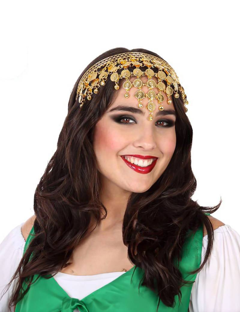 Orientalisches Haarband Schmuck für Damen Accessoire Fasching gold von ATOSA