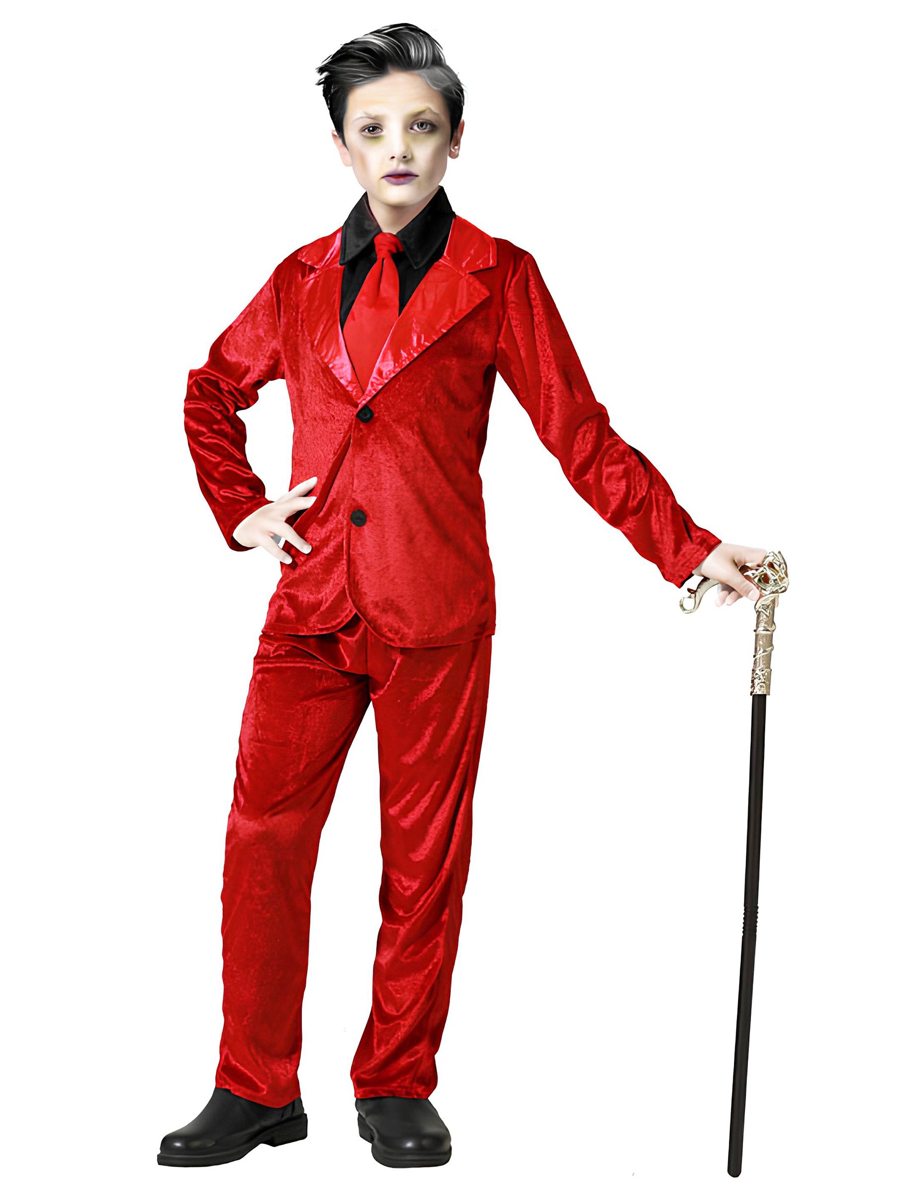 Kinder Vampirkostüm schwarz rot Kinder Vampirkostüm schwarz rot von ATOSA