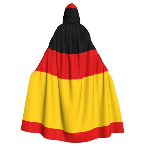 ATTBBH Kapuzenumhang mit deutscher Flagge, für Halloween, Rollenspiele und Kostümpartys – bequem und langlebig von ATTBBH