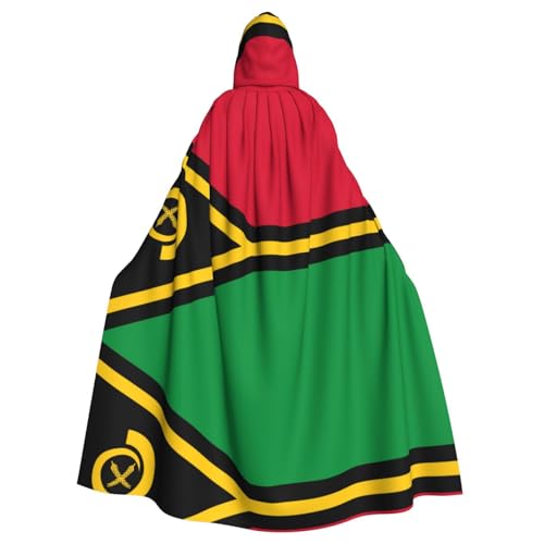 ATTBBH Umhang mit der Flagge von Vanuatu mit Kapuze für Halloween, Rollenspiele und Kostümpartys – bequem und langlebig von ATTBBH