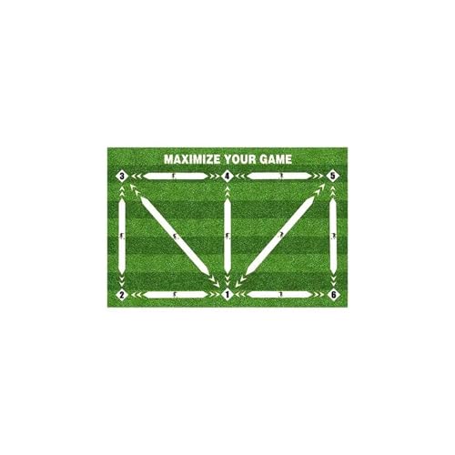 ATUMY Hallenfußballtraining Fussball trainingszubehör Fußballtrainingsmatte(60x90cm) von ATUMY