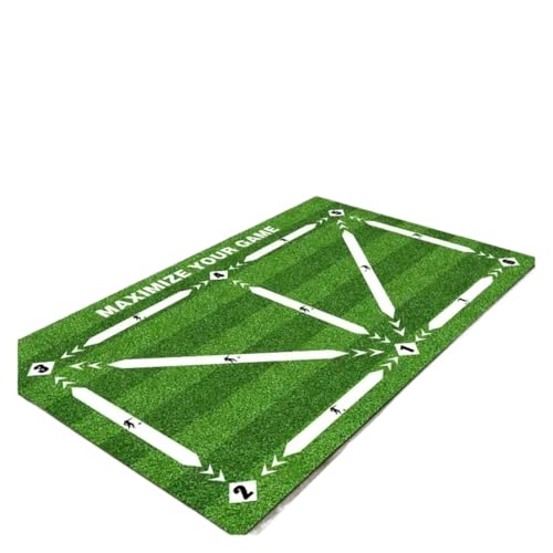 ATUMY Hallenfußballtraining Fussball trainingszubehör Fußtritt-Trainingsteppich, Eingangstürmatte, rutschfest, für Zuhause, Outdoor, Küche, Flur, Badezimmer, Veranda, Fußmatten(White) von ATUMY