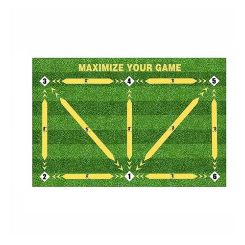 ATUMY Hallenfußballtraining Fussball trainingszubehör Fußtritt-Trainingsteppich, Eingangstürmatte, rutschfest, für Zuhause, Outdoor, Küche, Flur, Badezimmer, Veranda, Fußmatten(Yellow) von ATUMY