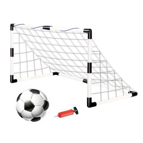 Hallenfußballtraining Fussball trainingszubehör 1 Set Mini-Klappfußballtor-Set für drinnen und draußen, 950 x 700 x 480 mm, Kinder-Sportspielzeug, Fußballrahmen-Set mit von ATUMY