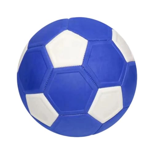 ATUMY Hallenfußballtraining Fussball trainingszubehör Ausrüstung: Leichter, wasserabweisender Fußball, offizieller Spielball für Club-Trainings-Hallenteams(Blue and White) von ATUMY