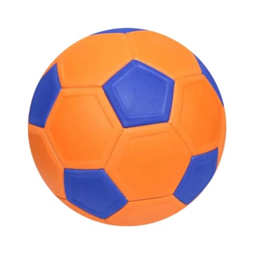 ATUMY Hallenfußballtraining Fussball trainingszubehör Ausrüstung: Leichter, wasserabweisender Fußball, offizieller Spielball für Club-Trainings-Hallenteams(Orange and Blue) von ATUMY