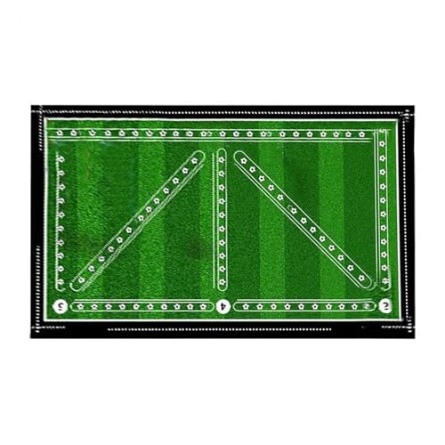 Hallenfußballtraining Fussball trainingszubehör Fußball-Trainingsmatte, Fußball-Trainingsausrüstung, rutschfest, faltbar, für Kinder und Erwachsene, Dribbelmatte, Training(Black 40x60cm) von ATUMY